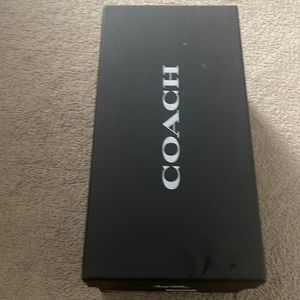 Womens Coach ankle strap black leather sandals size 8( brand new)